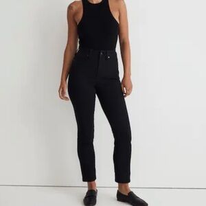 Madewell The Tall Curvy Stovepipe Jeans in Black Size 26 Tall Classic Minimalist